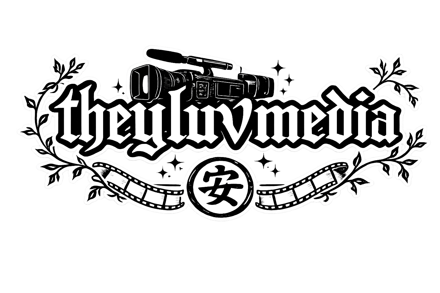 theyluvmedia — camera, vines, sparkles and film logo
